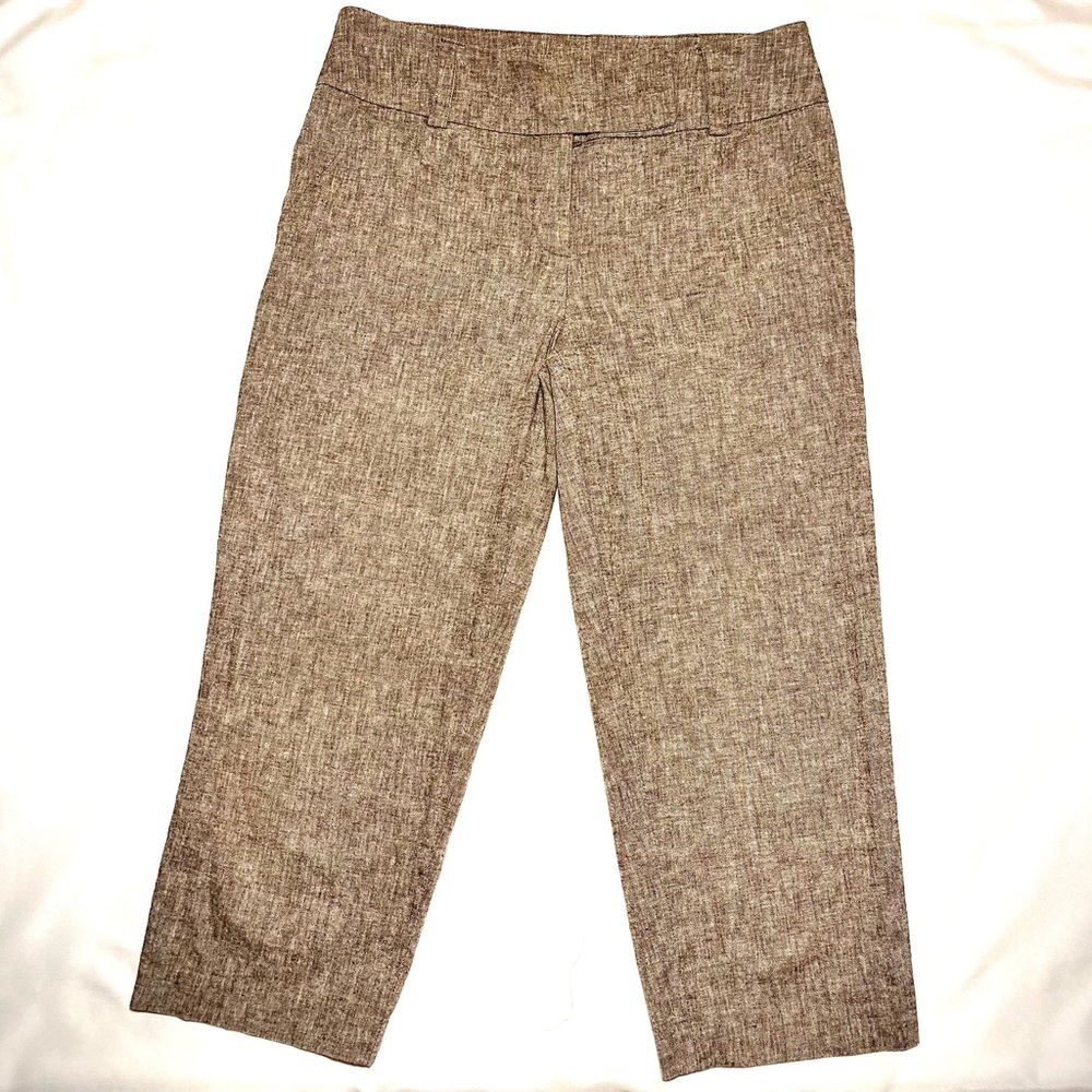 I.N.Studio 54% Linen petite pants capri